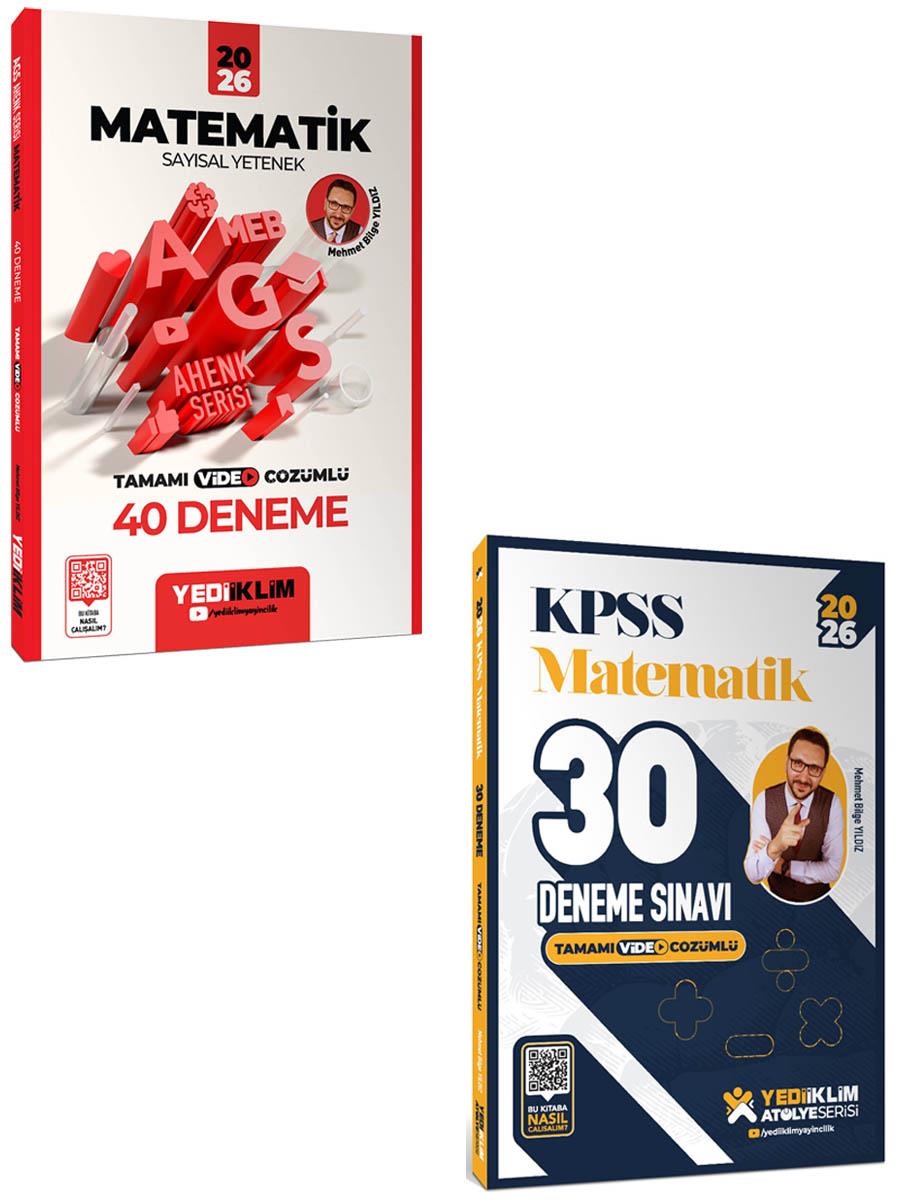Yediiklim 2026 MEB AGS Ahenk Serisi Matematik Sayısal 40 Deneme ve KPSS Atölye Serisi Matematik 30 Deneme Seti