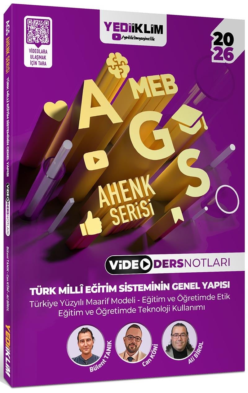 Yediiklim 2026 MEB AGS Ahenk Serisi Türk Milli Eğitim Sisteminin Genel Yapısı Video Ders Notları
