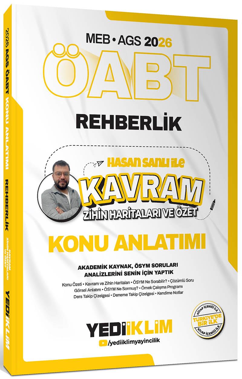 Yediiklim 2026 MEB AGS ÖABT Hasan Sanlı İle Rehberlik Kavram Zihin Haritaları Ve Özet Konu Anlatımı