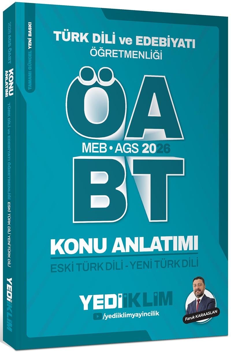 Yediiklim 2026 MEB AGS ÖABT Türk Dili ve Edebiyatı Öğretmenliği Eski Türk Dili Yeni Türk Dili Konu Anlatımı