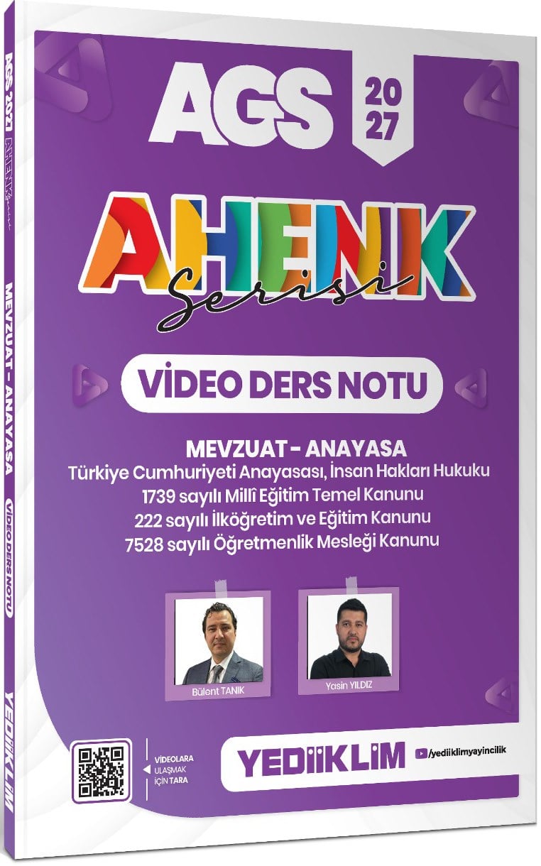 Yediiklim 2027 AGS Ahenk Serisi Mevzuat Anayasa Video Ders Notu
