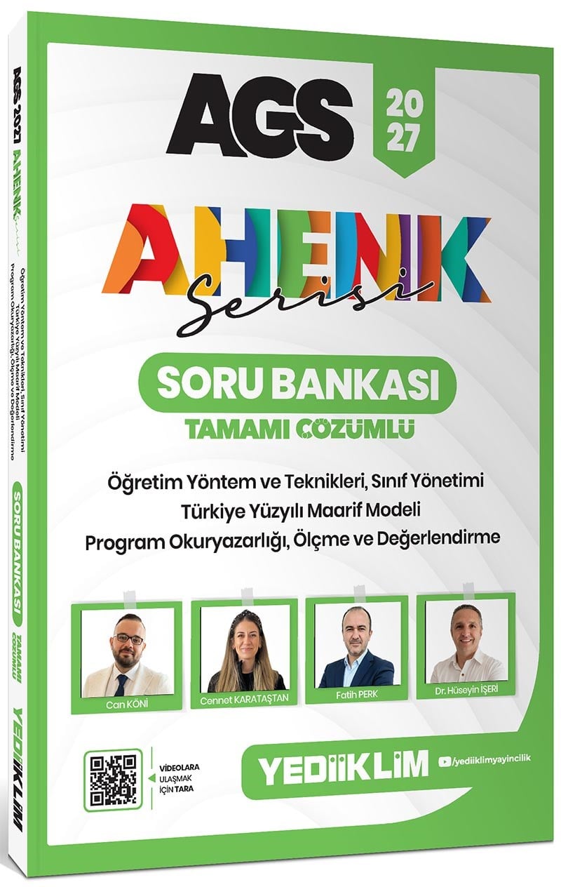 Yediiklim 2027 AGS Ahenk Serisi ÖYT Sınıf Yönetimi TYMM Program Okuryazarlığı Ölçme ve Değerlendirme Tamamı Çözümlü Soru Bankası