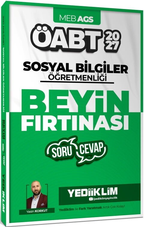 Yediiklim 2027 MEB AGS ÖABT Sosyal Bilgiler Öğretmenliği Beyin Fırtınası Soru Cevap