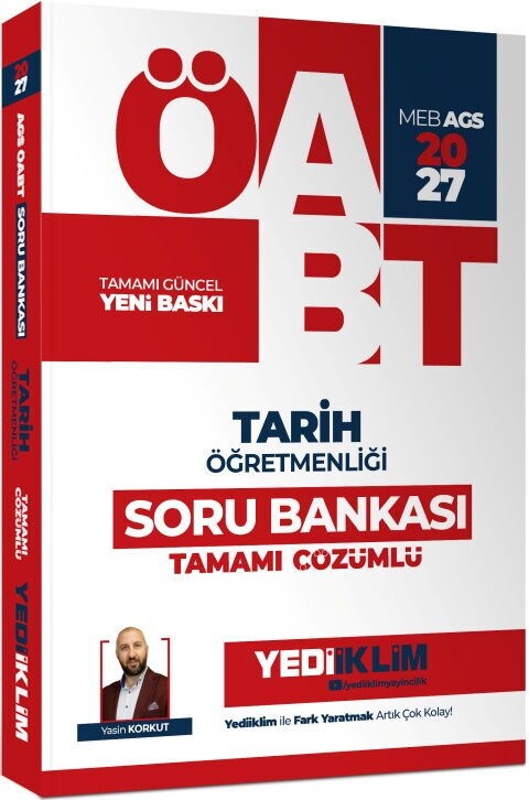 Yediiklim 2027 MEB AGS ÖABT Tarih Öğretmenliği Tamamı Çözümlü Soru Bankası
