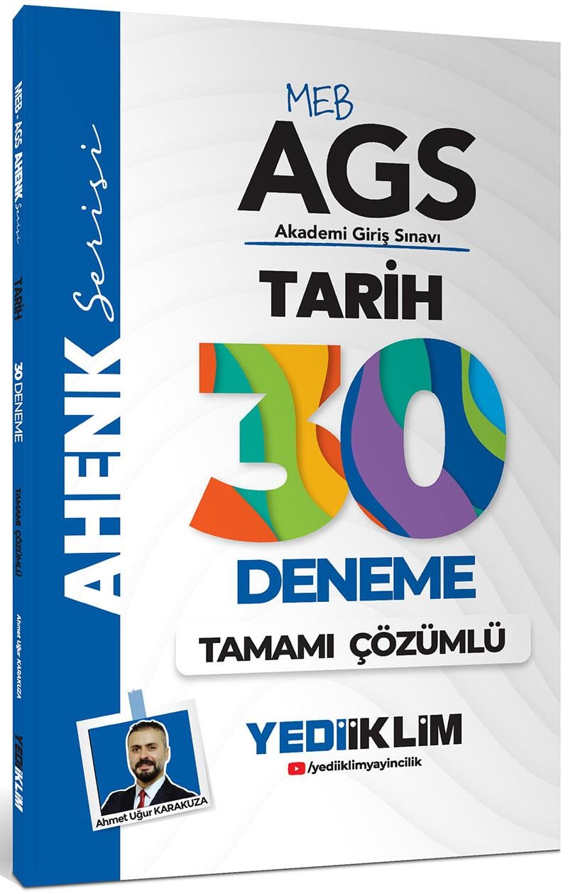 Yediiklim MEB AGS Ahenk Serisi Tarih Tamamı Çözümlü 30 Deneme