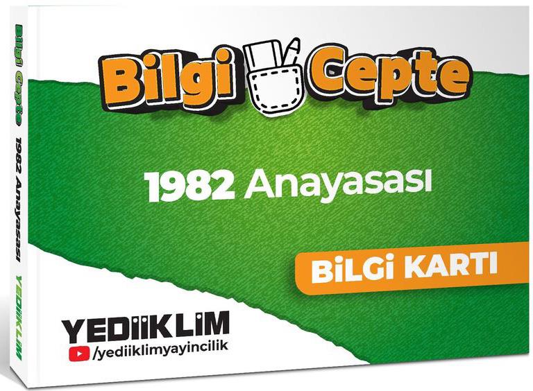 Yediiklim MEB AGS KPSS 1982 Anayasası Bilgi Kartı Soru-Cevap
