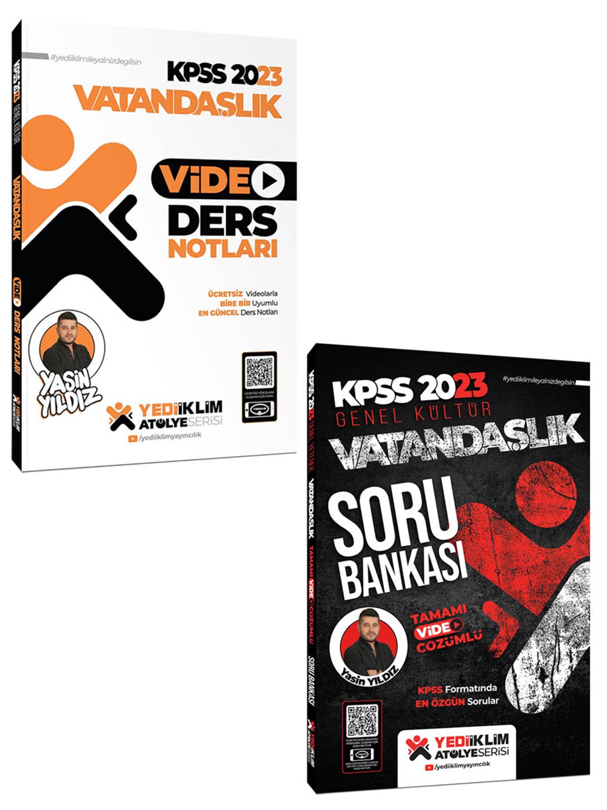 Yediiklim Yayınları 2023 KPSS Atölye Serisi Vatandaşlık Video Ders Notları ve Soru Bankası Seti