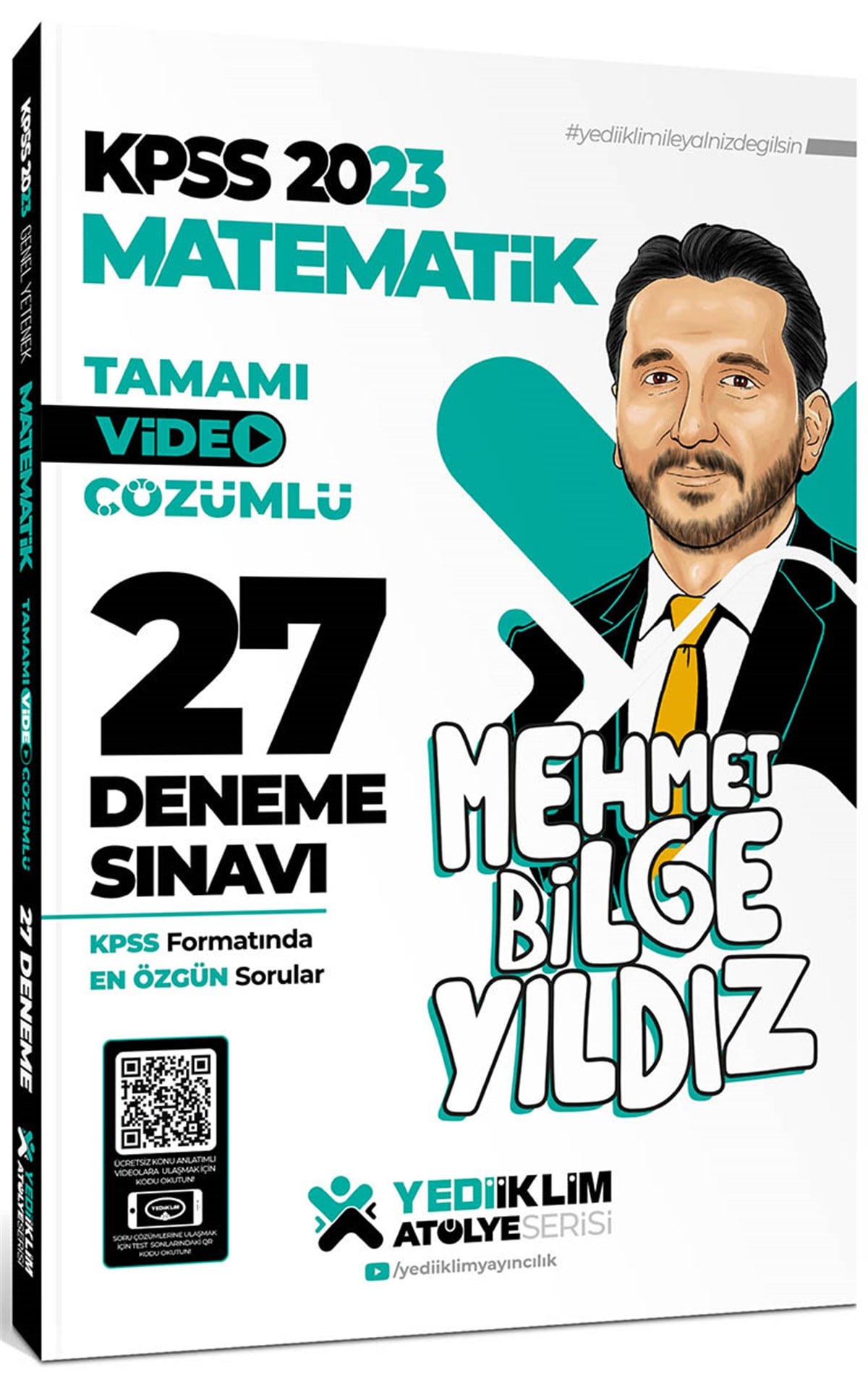 Yediiklim Yayınları 2023 KPSS Atölye Serisi Matematik Tamamı Video Çözümlü 27 Deneme Sınavı