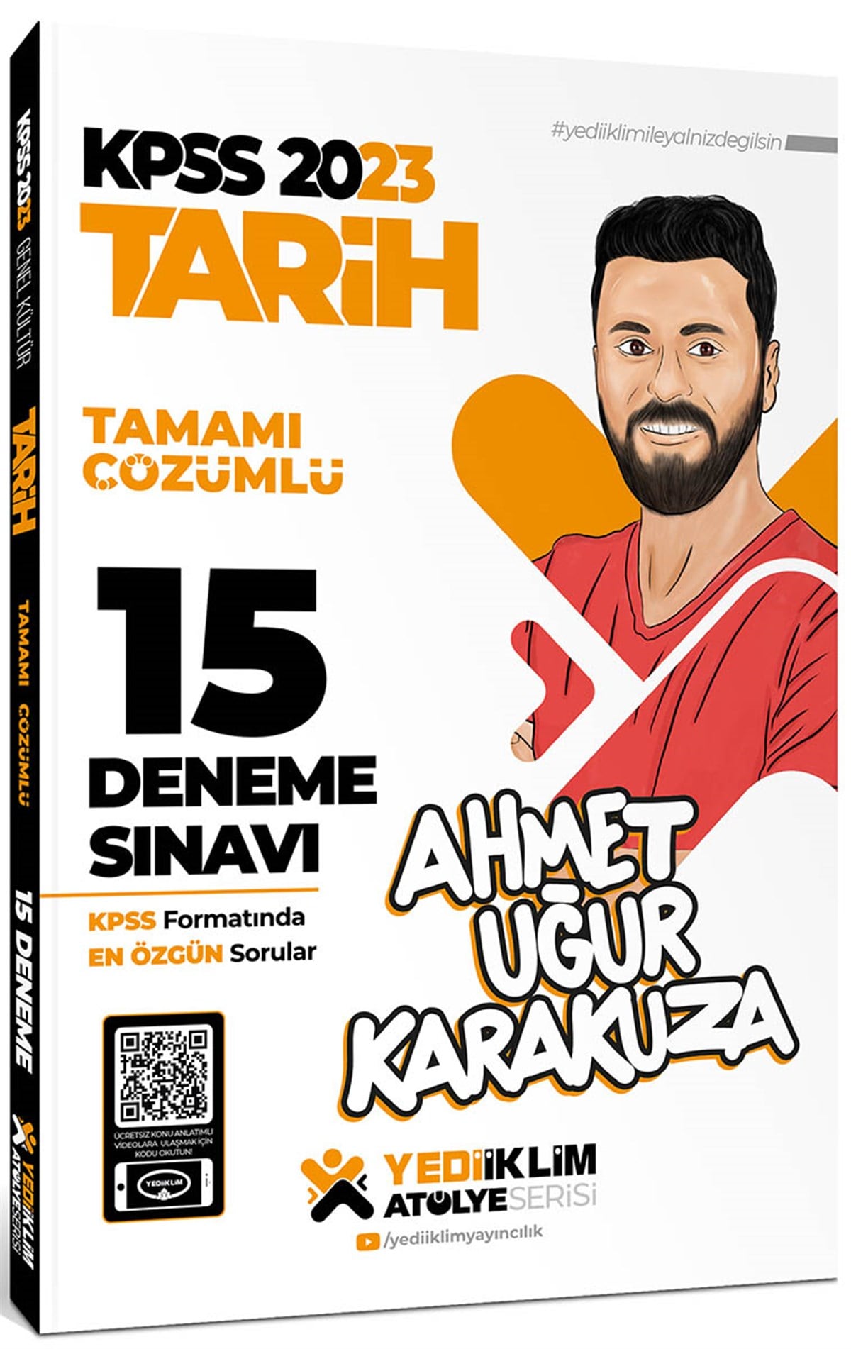 Yediiklim Yayınları 2023 KPSS Atölye Serisi Tarih Tamamı Çözümlü 15 Deneme Sınavı 