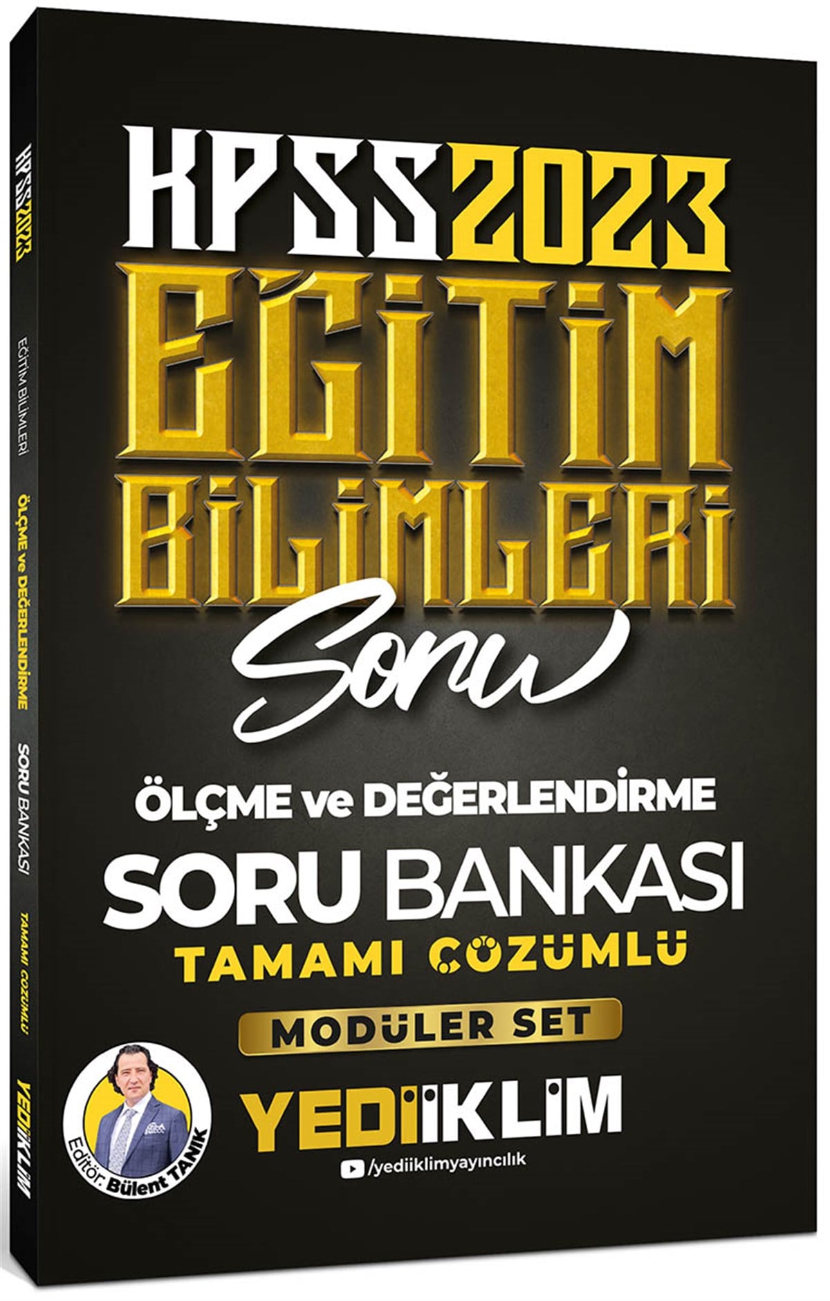 Yediiklim Yayınları 2023 KPSS Eğitim Bilimleri Ölçme ve Değerlendirme Tamamı Çözümlü Soru Bankası 