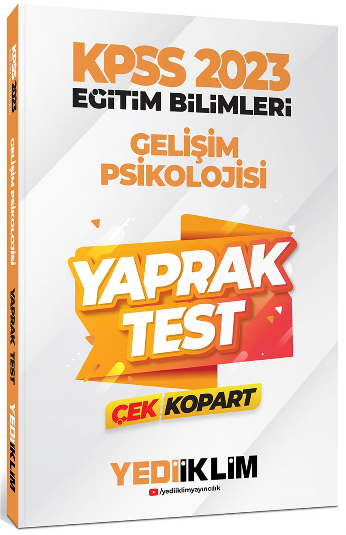 Yediiklim Yayınları 2023 KPSS Eğitim Bilimleri Gelişim Psikolojisi Çek Kopart Yaprak Test