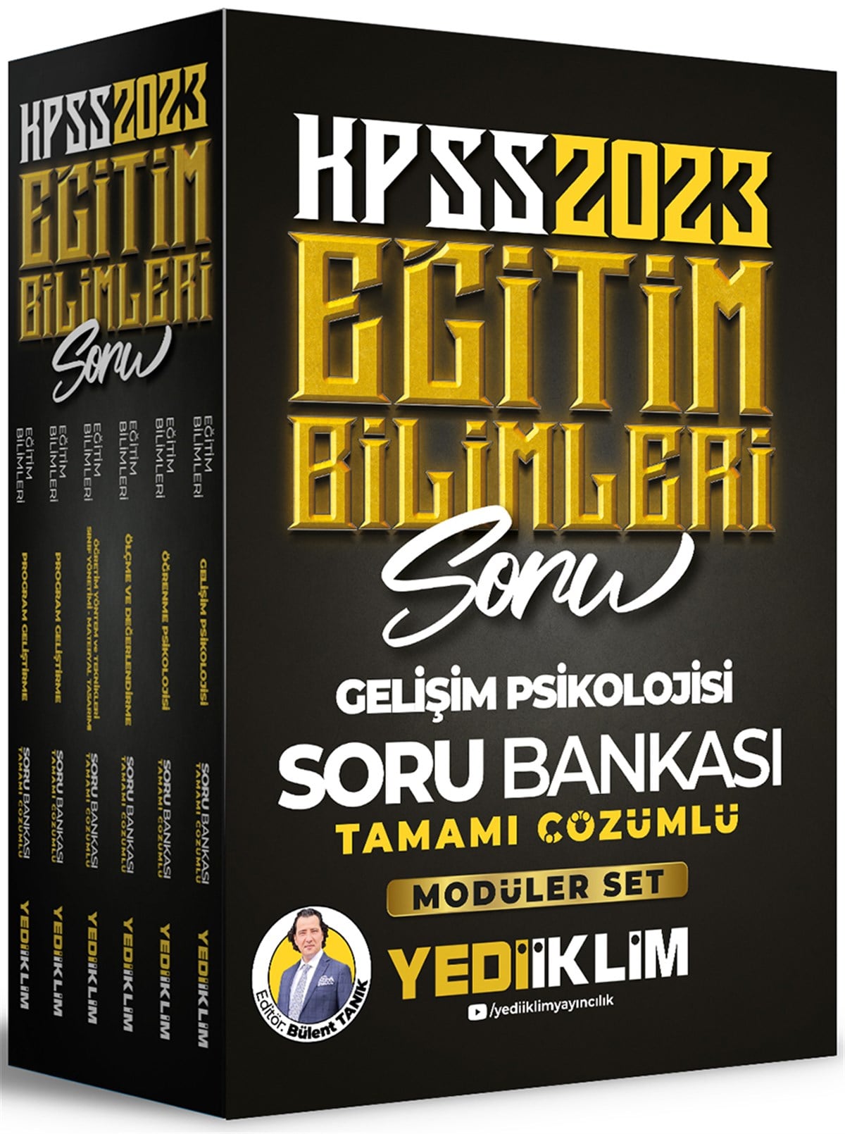 Yediiklim Yayınları 2023 KPSS Eğitim Bilimleri Tamamı Çözümlü Modüler Soru Bankası Seti 