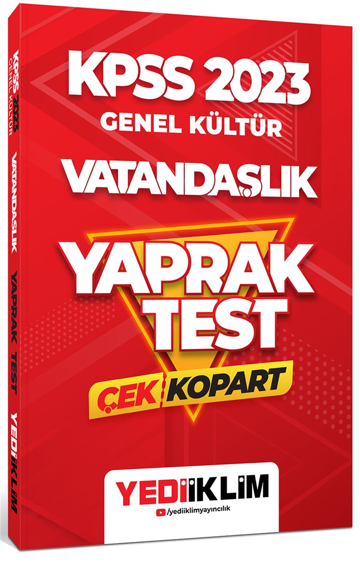 Yediiklim Yayınları 2023 KPSS Genel Kültür Vatandaşlık Çek Kopart Yaprak Test