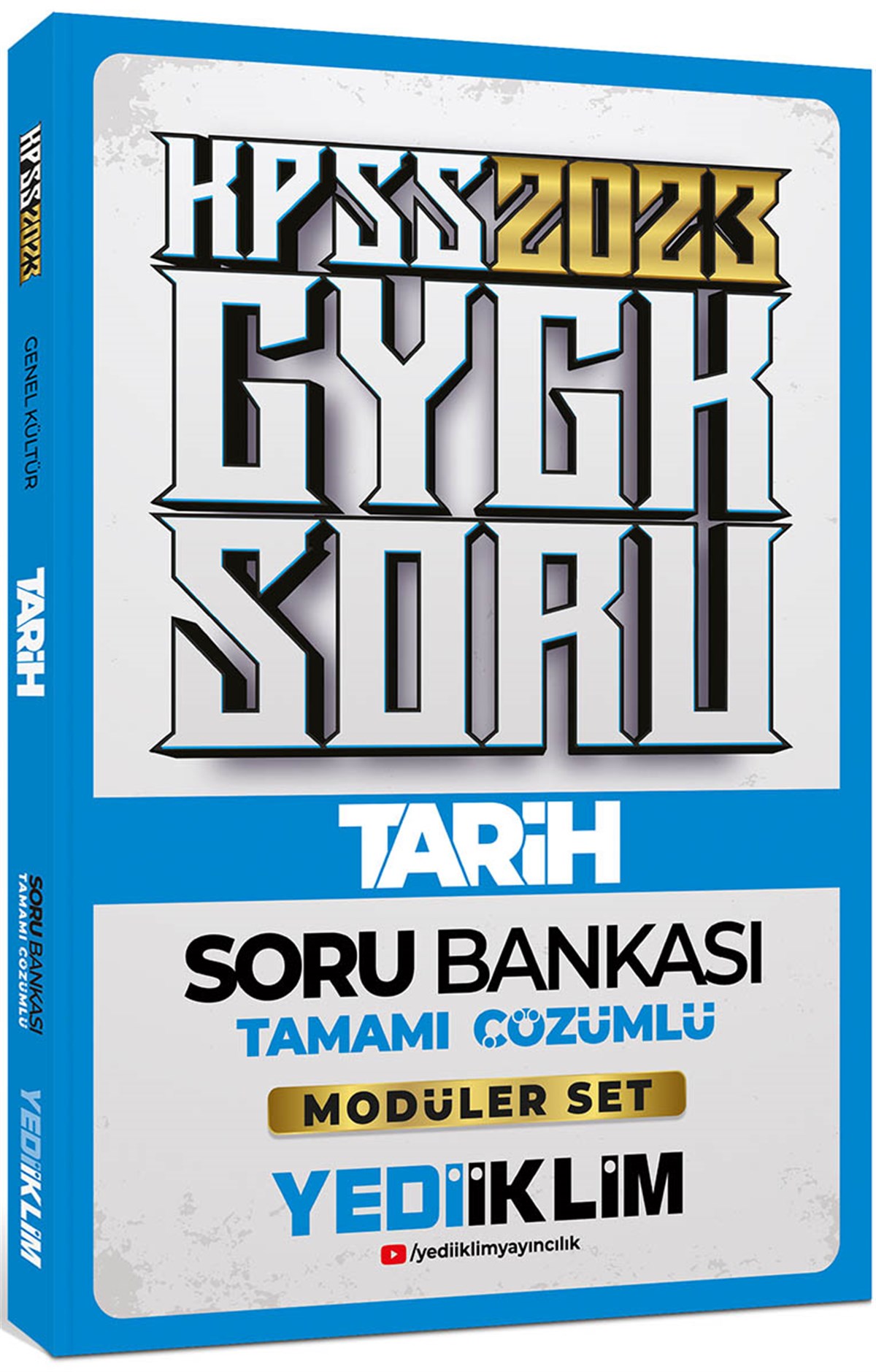 Yediiklim Yayınları 2023 KPSS Genel Kültür Tarih Tamamı Çözümlü Soru Bankası 