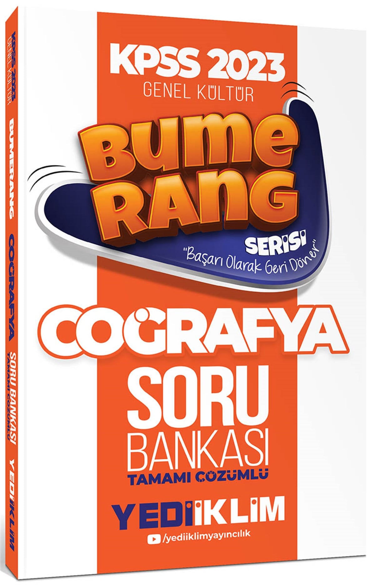 Yediiklim Yayınları 2023 KPSS Genel Kültür Bumerang Coğrafya Tamamı Çözümlü Soru Bankası 