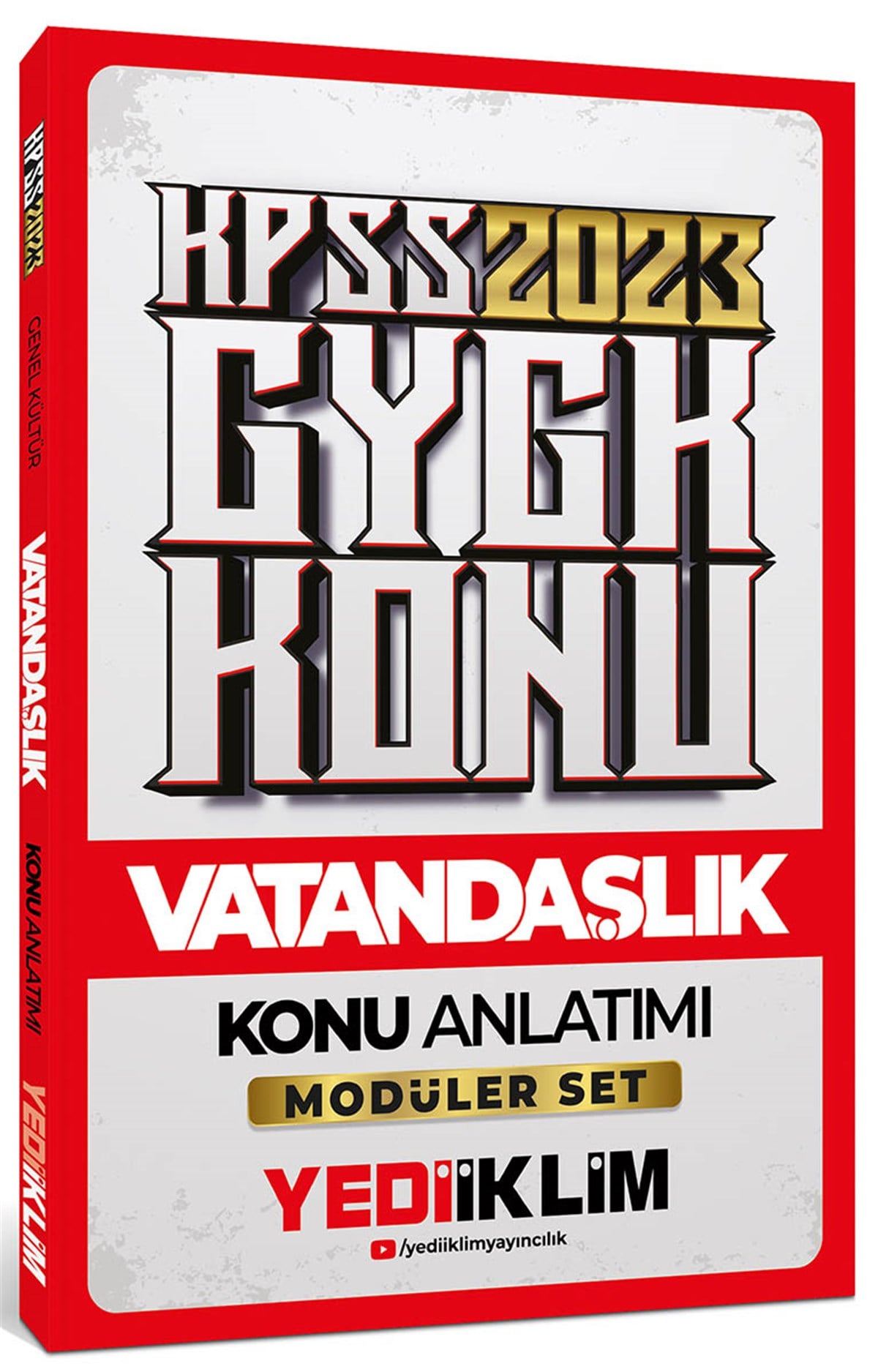 Yediiklim Yayınları 2023 KPSS Genel Kültür Vatandaşlık Konu Anlatımı Modüler Set İçerisindeki