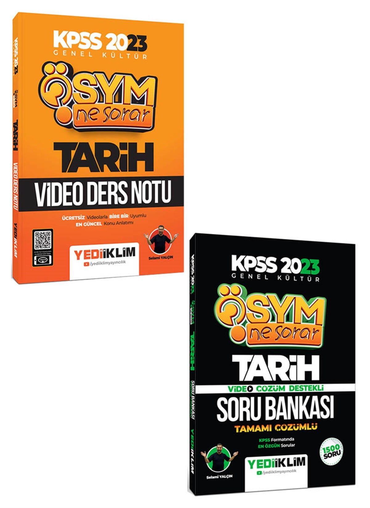 Yediiklim Yayınları 2023 KPSS Genel Kültür Ösym Ne Sorar Tarih Video Ders Notu+Soru Bankası Seti