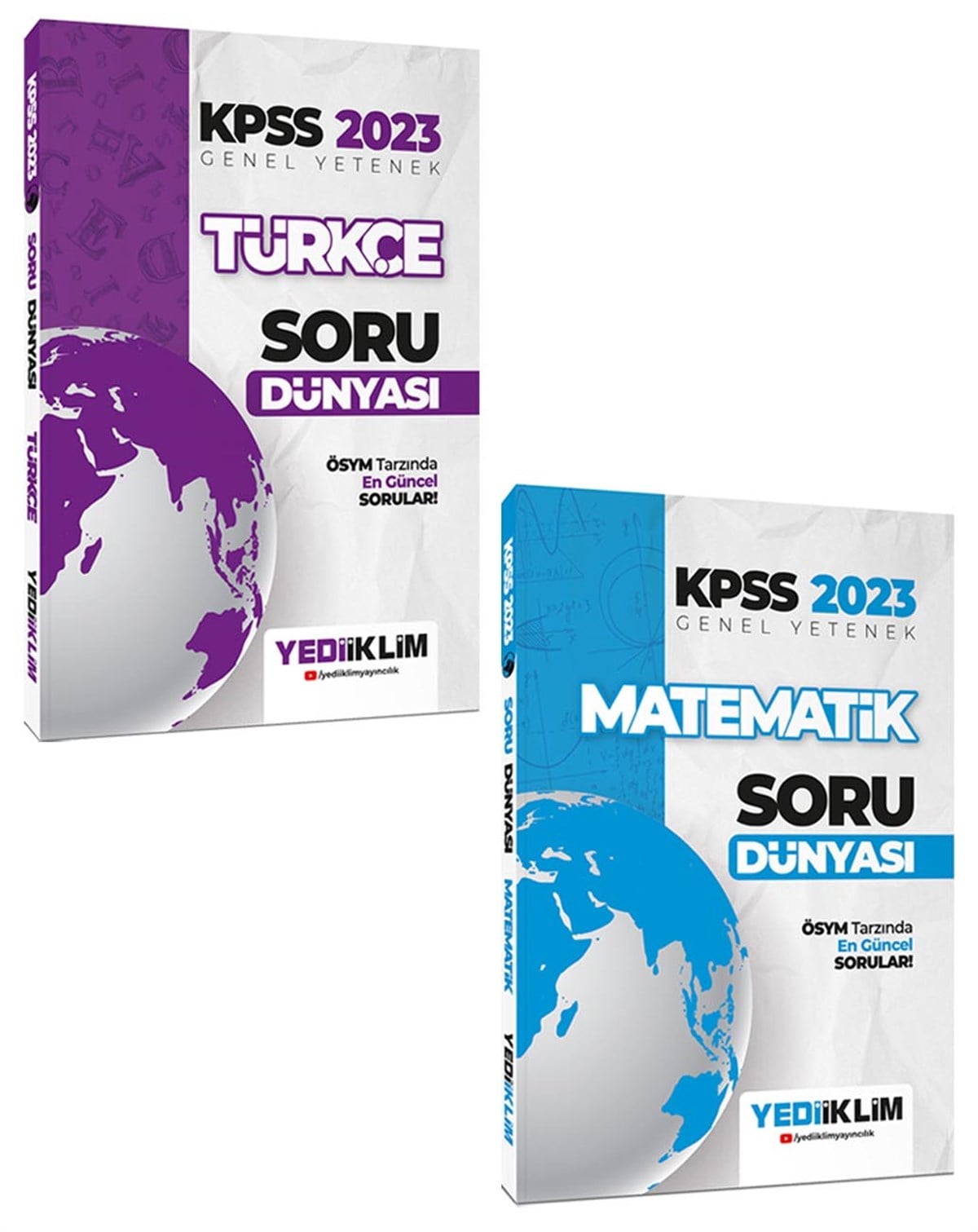 Yediiklim Yayınları 2023 KPSS Genel Yetenek Türkçe-Matematik Soru Dünyası Seti