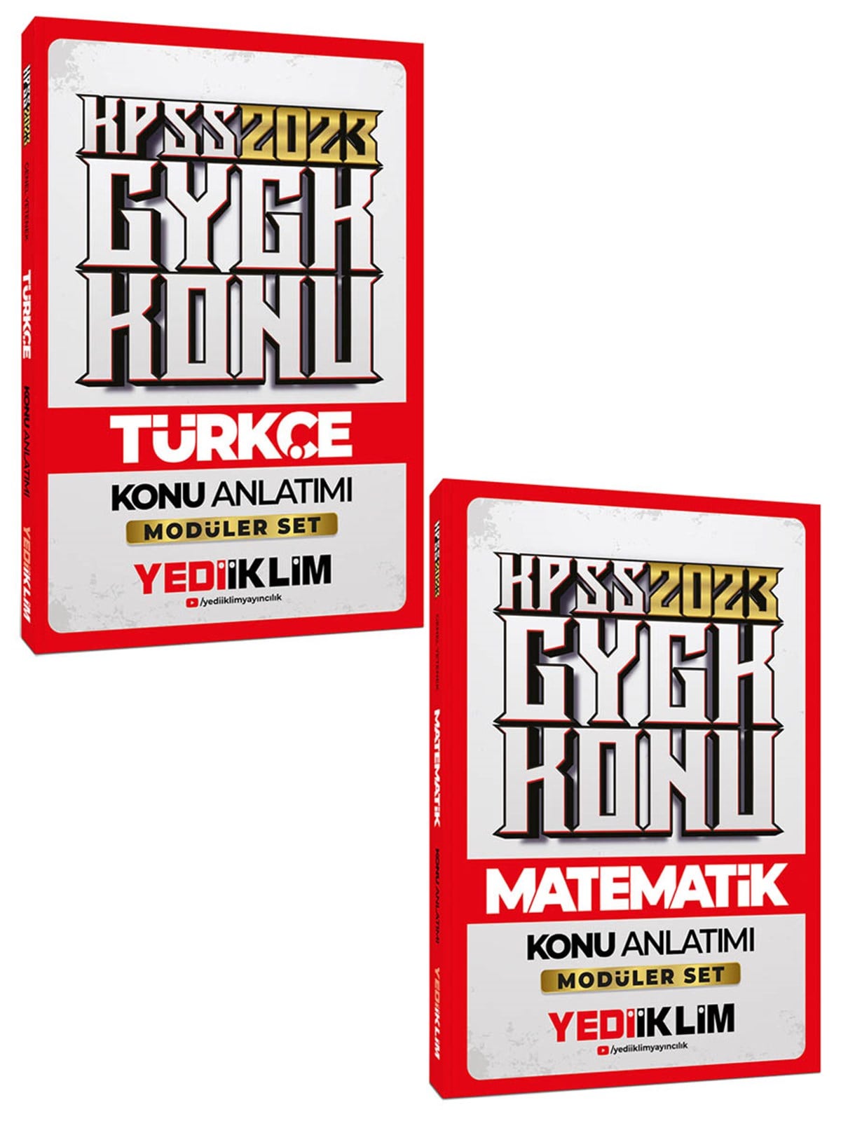 Yediiklim Yayınları 2023 KPSS Genel Yetenek Türkçe-Matematik Konu Anlatımlı Set 
