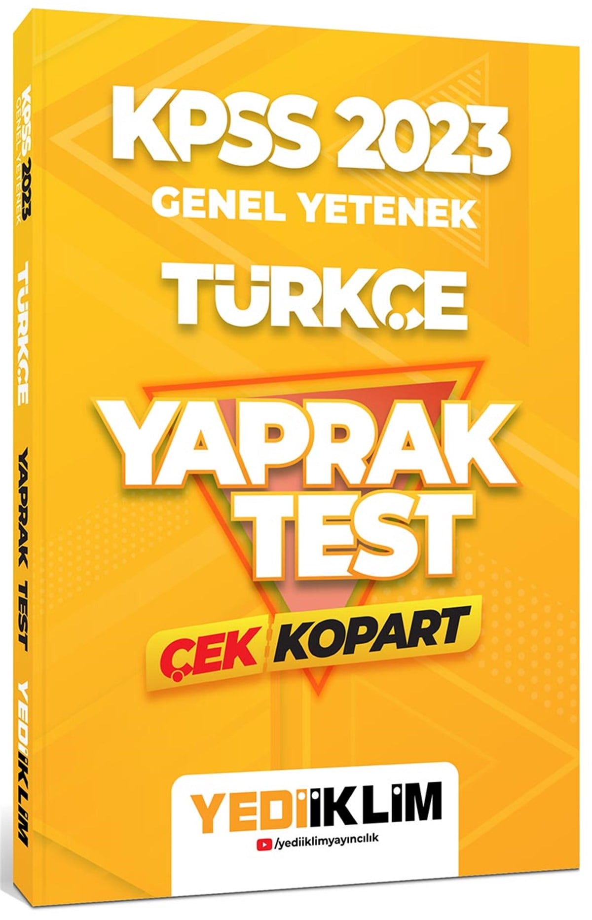 Yediiklim Yayınları 2023 KPSS Genel Yetenek Türkçe Çek Kopart Yaprak Test
