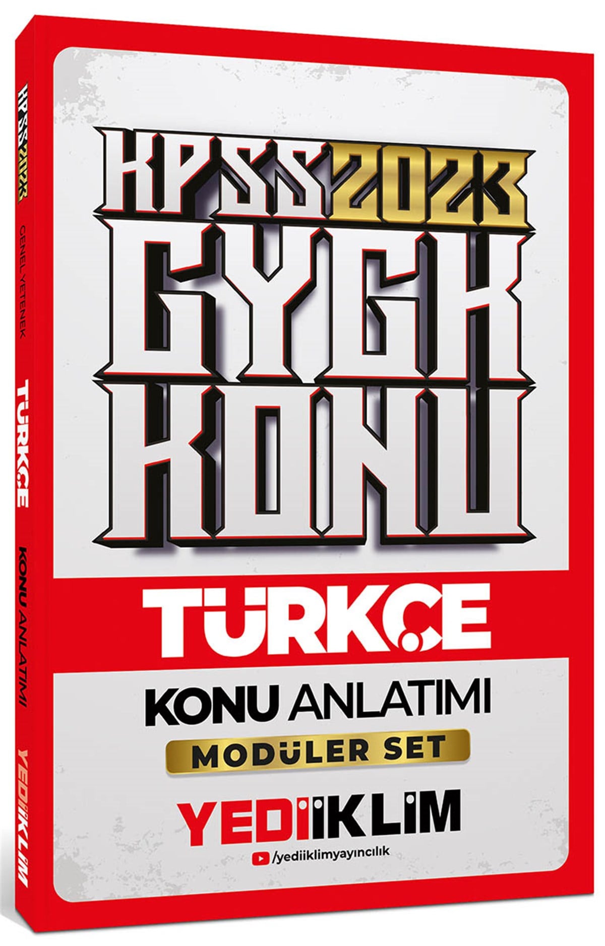 Yediiklim Yayınları 2023 KPSS Genel Yetenek Türkçe Konu Anlatımı Modüler Set İçerisindeki