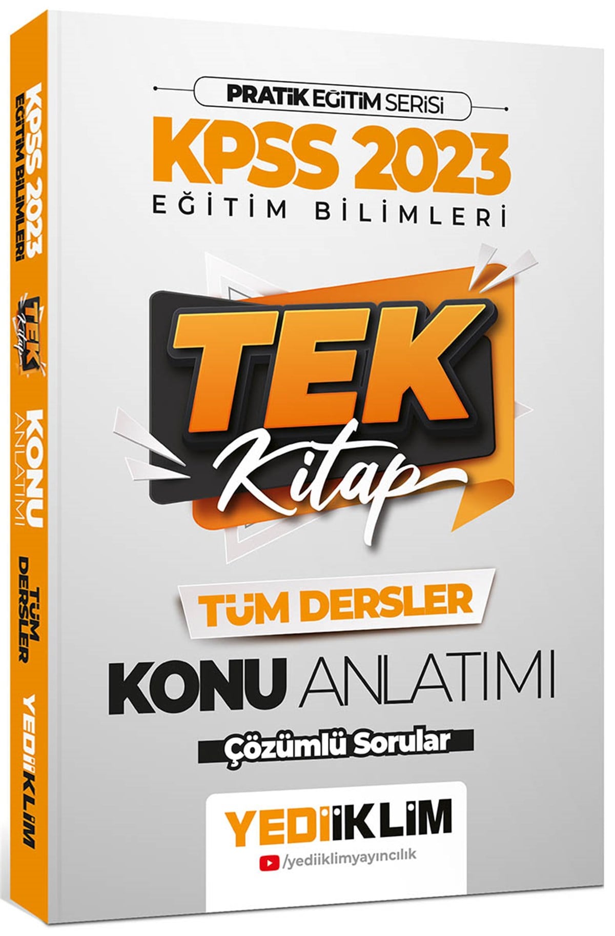 Yediiklim Yayınları 2023 KPSS Pratik Eğitim Serisi Eğitim Bilimleri Tek Kitap Konu Anlatımı