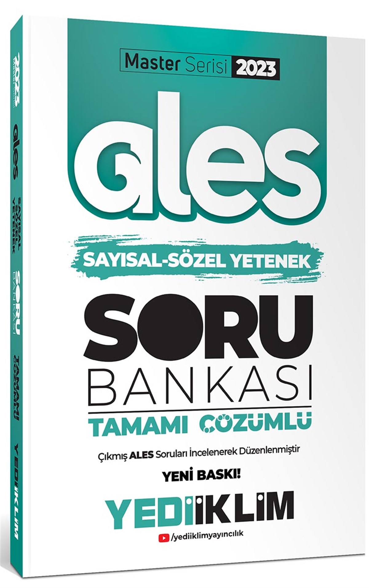 Yediiklim Yayınları 2023 Master Serisi Ales Sayısal-Sözel Yetenek Tamamı Çözümlü Soru Bankası