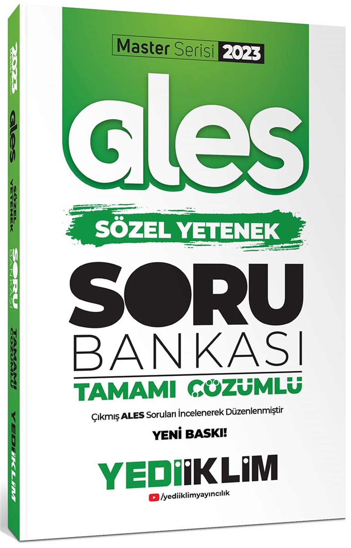 Yediiklim Yayınları 2023 Master Serisi Ales Sözel Yetenek Tamamı Çözümlü Soru Bankası