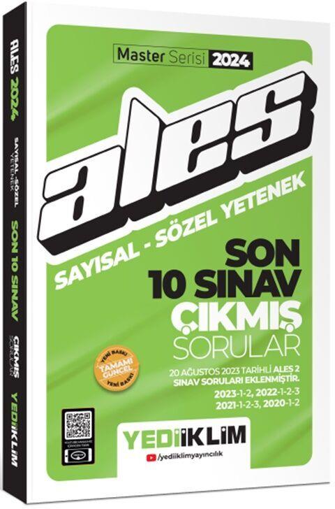 Yediiklim Yayınları 2024 Ales Sayısal Sözel Yetenek Son 10 Sınav Çıkmış Sorular