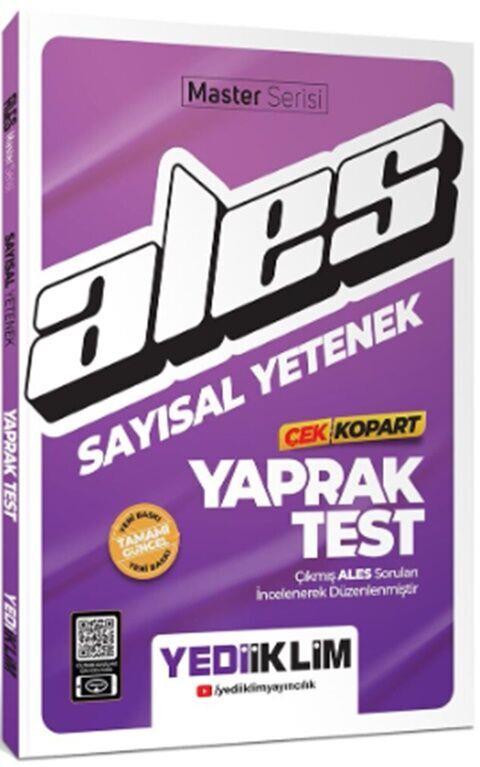 Yediiklim Yayınları 2024 Ales Sayısal Yetenek Çek Kopart Yaprak Test