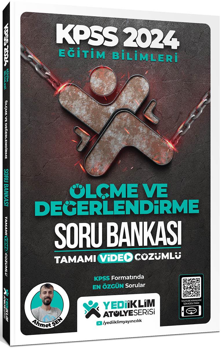 Yediiklim Yayınları 2024 Eğitim Bilimleri Atölye Serisi Ölçme Ve Değerlendirme Tamamı Video Çözümlü Soru Bankası