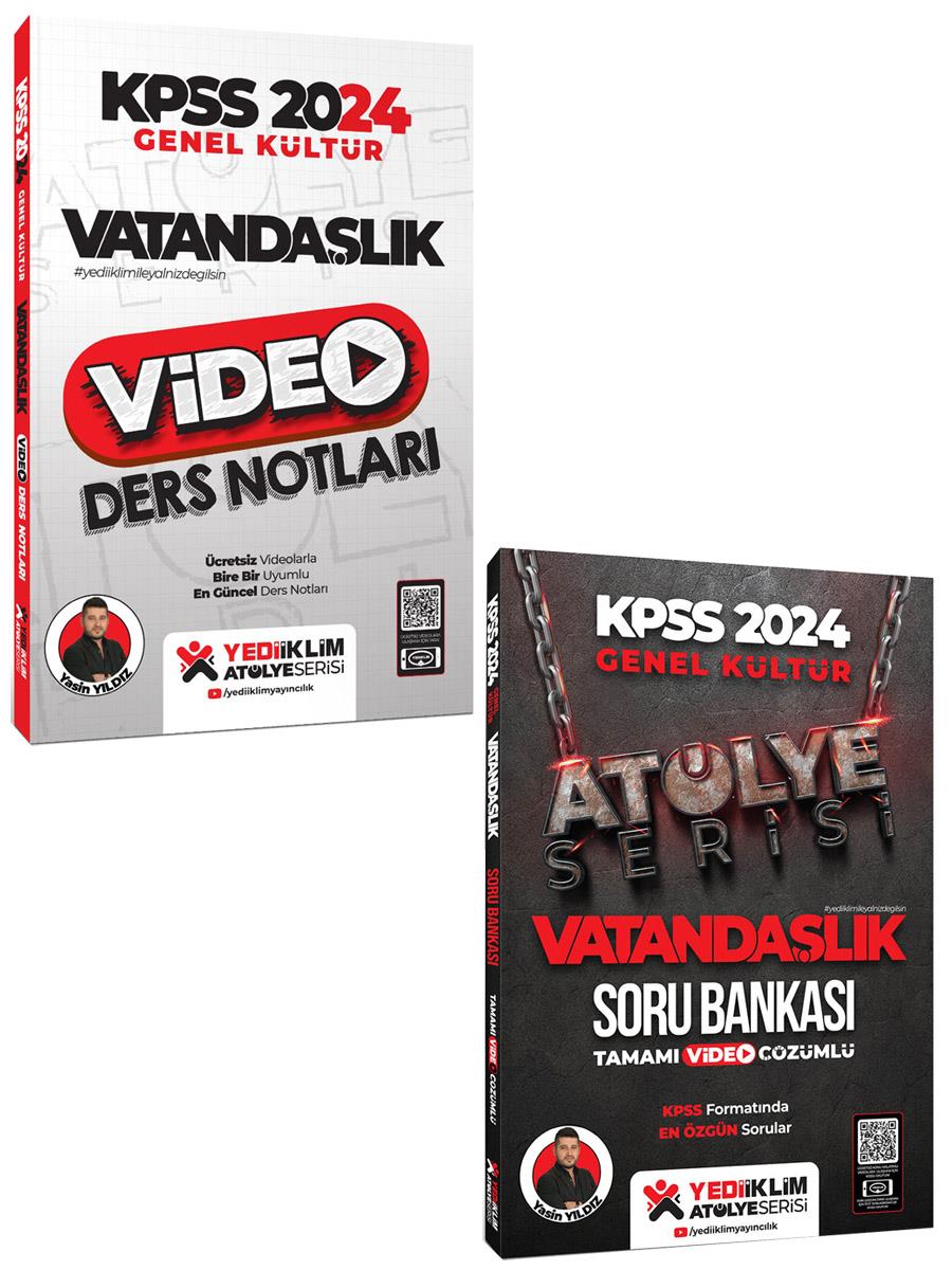 Yediiklim Yayınları 2024 Kpss Atölye Serisi Vatandaşlık Konu ve Soru Seti