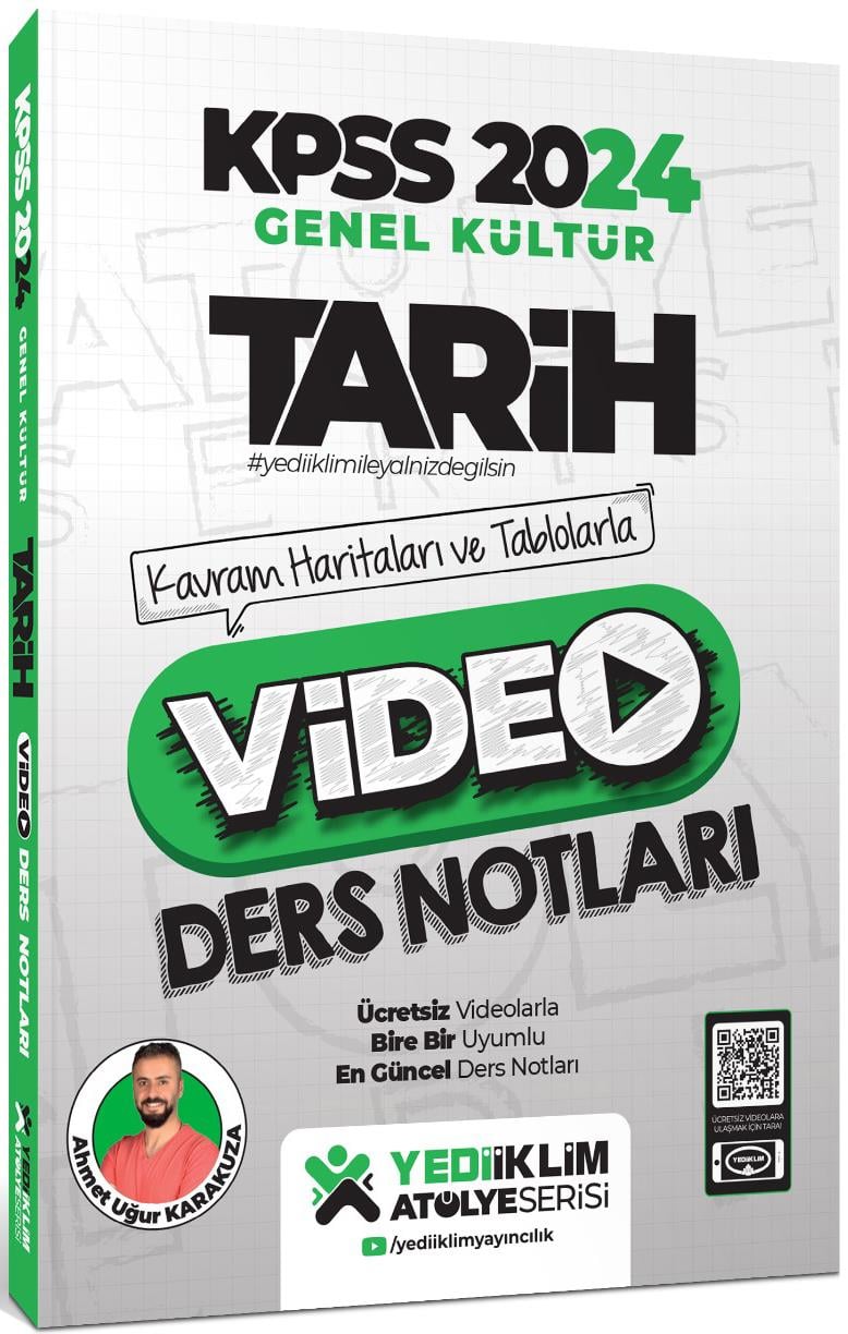 Yediiklim Yayınları 2024 Kpss Atölye Serisi Tarih Video Ders Notları