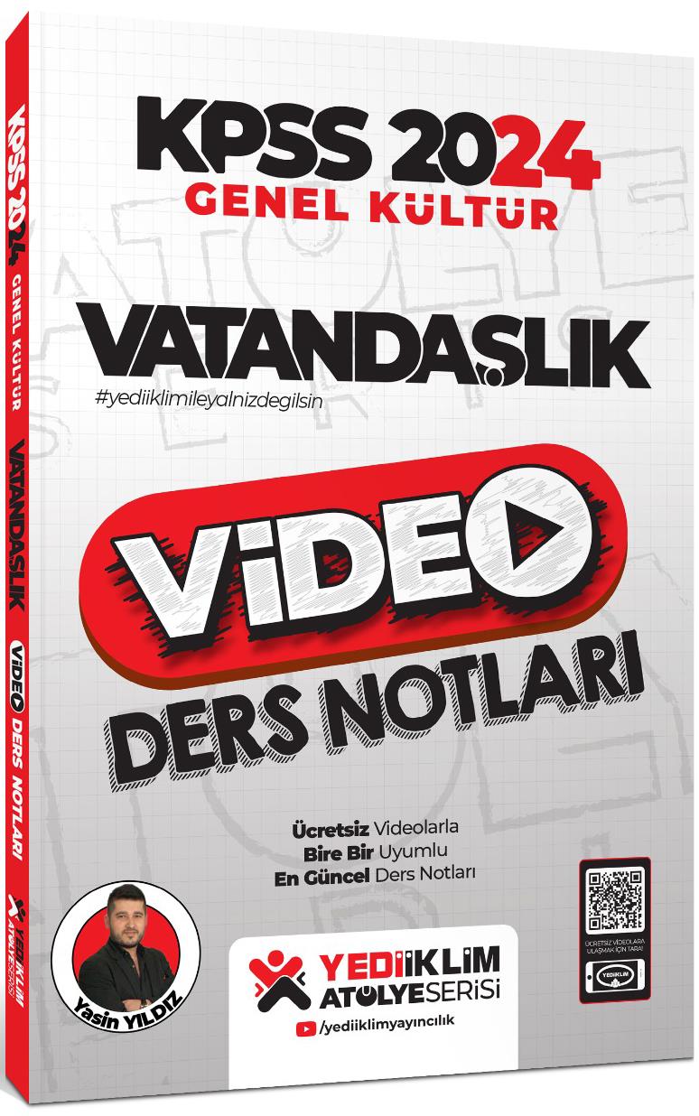 Yediiklim Yayınları 2024 Kpss Atölye Serisi Vatandaşlık Video Ders Notları