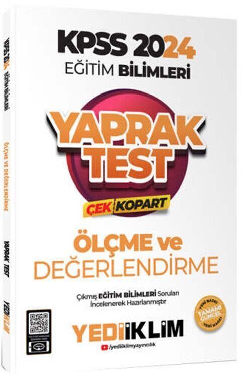 Yediiklim Yayınları 2024 KPSS Eğitim Bilimleri Ölçme ve Değerlendirme Çek Kopart Yaprak Test