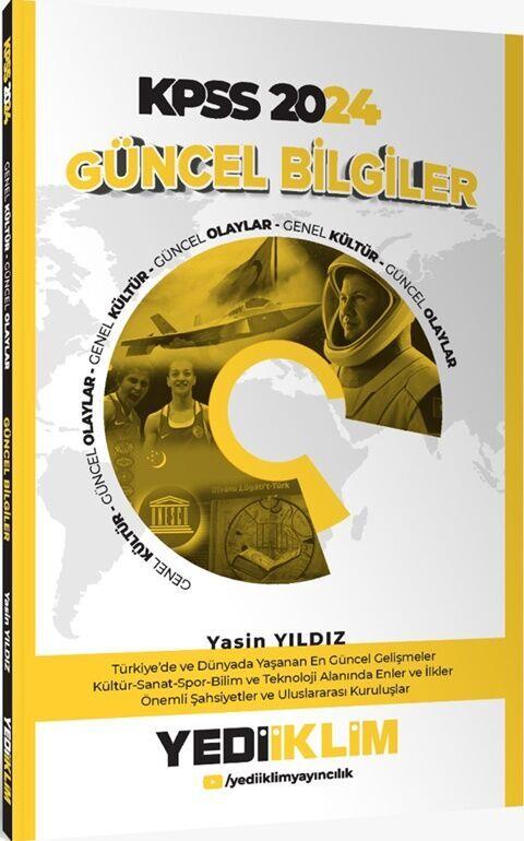 Yediiklim Yayınları 2024 KPSS Güncel Bilgiler 7 Deneme İlaveli Renkli