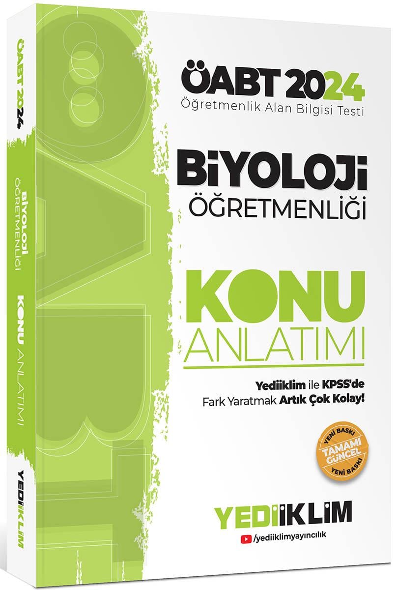 Yediiklim Yayınları 2024 ÖABT Biyoloji Öğretmenliği Konu Anlatımı