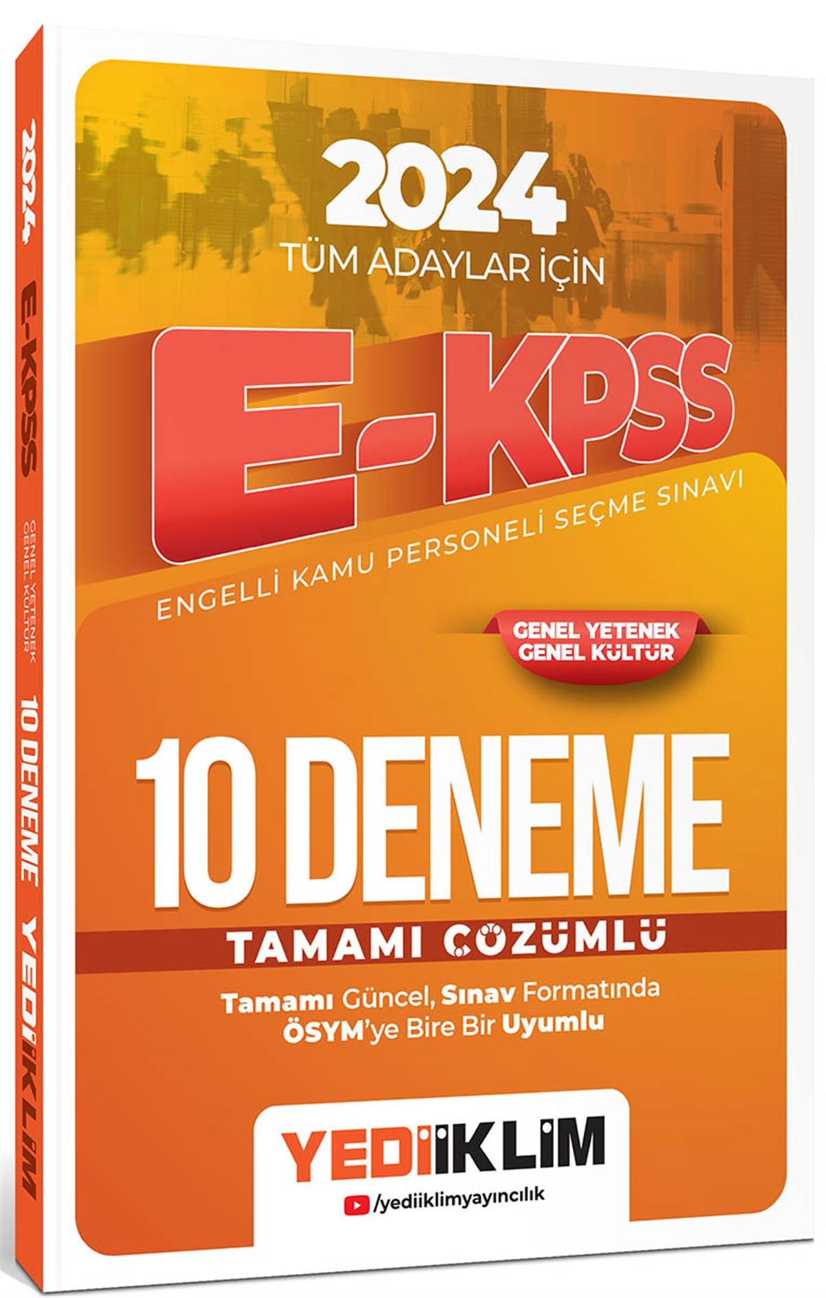 Yediiklim Yayınları 2024 Tüm Adaylar İçin Ekpss Tamamı Çözümlü 10 Deneme