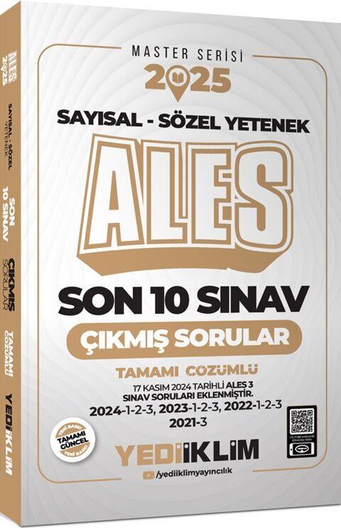 Yediiklim Yayınları 2025 Ales Sayısal Sözel Yetenek Son 10 Sınav Çıkmış Sorular