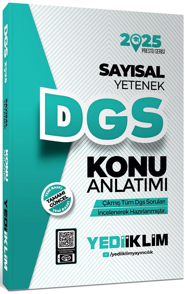 Yediiklim Yayınları 2025 DGS Sayısal Yetenek Konu Anlatımı
