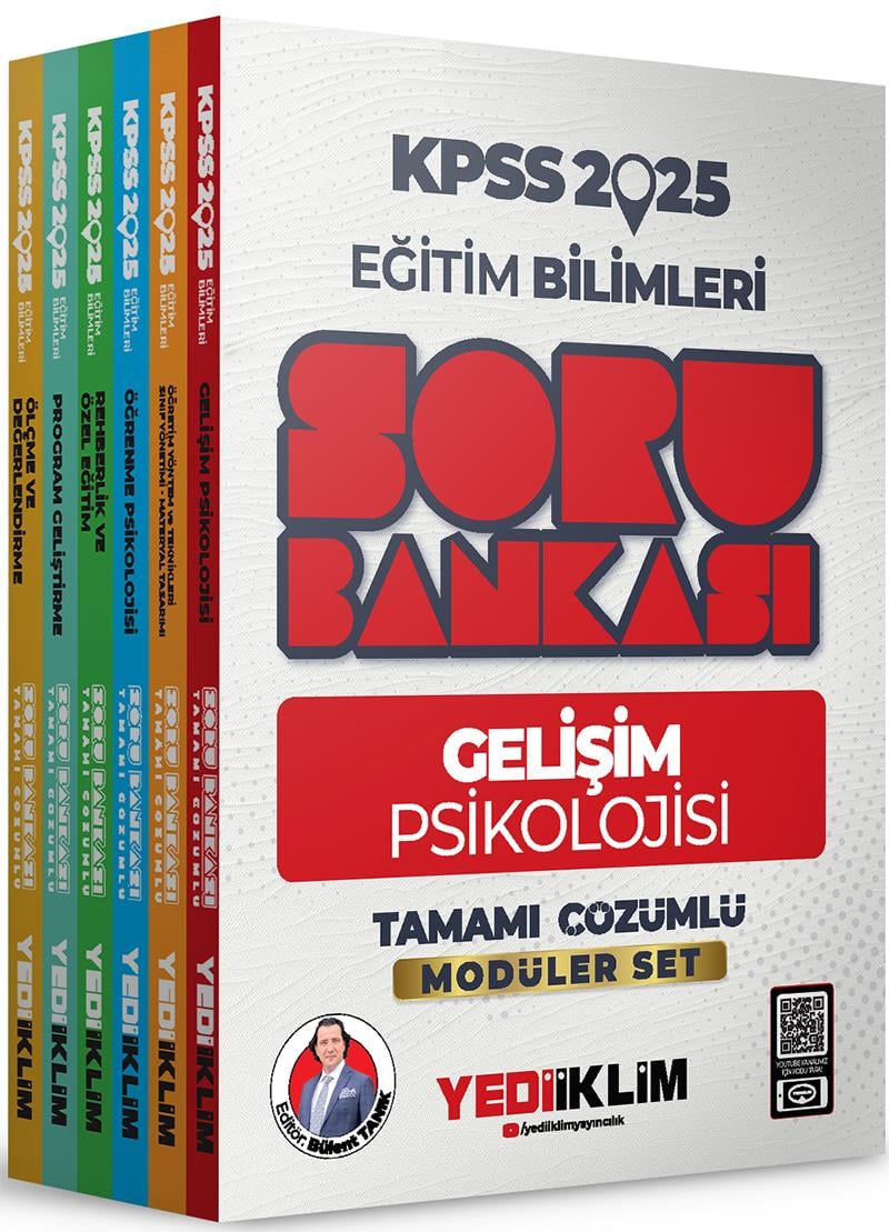 Yediiklim Yayınları 2025 Eğitim Bilimleri Tamamı Çözümlü Modüler Set Soru Bankası