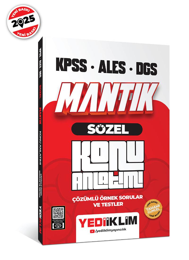 Yediiklim Yayınları 2025 KPSS ALES DGS Sözel Mantık Konu Anlatımı