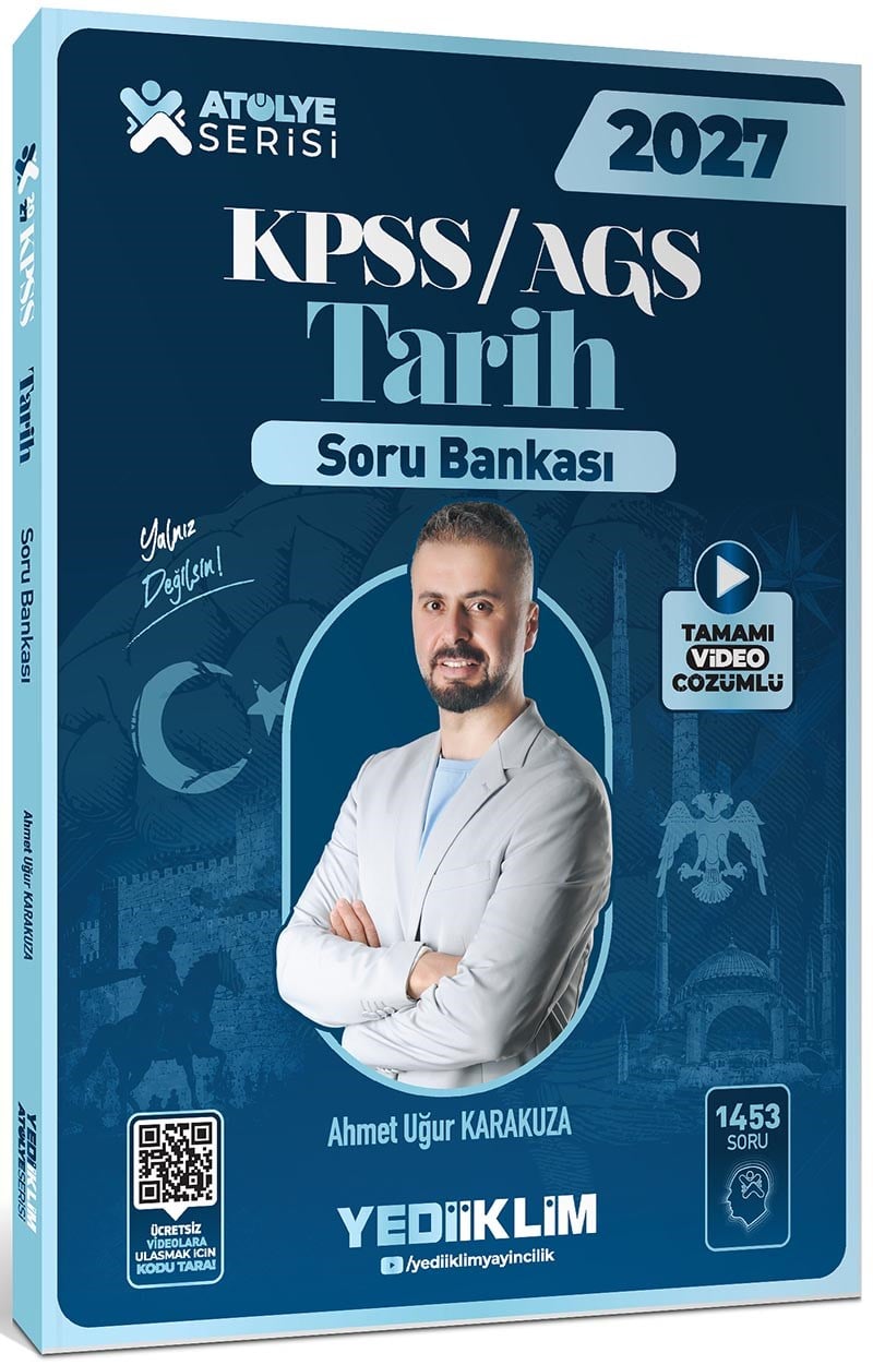 Yediiklim Yayınları 2025 Kpss Atölye Serisi Tarih Tamamı Video Çözümlü Soru Bankası