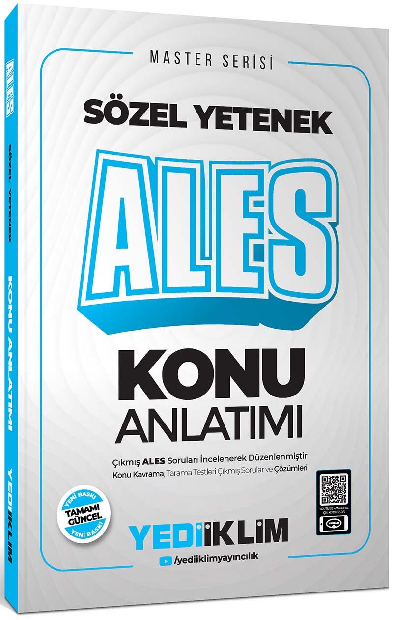 Yediiklim Yayınları 2025 Master Serisi ALES Sözel Yetenek Konu Anlatımı