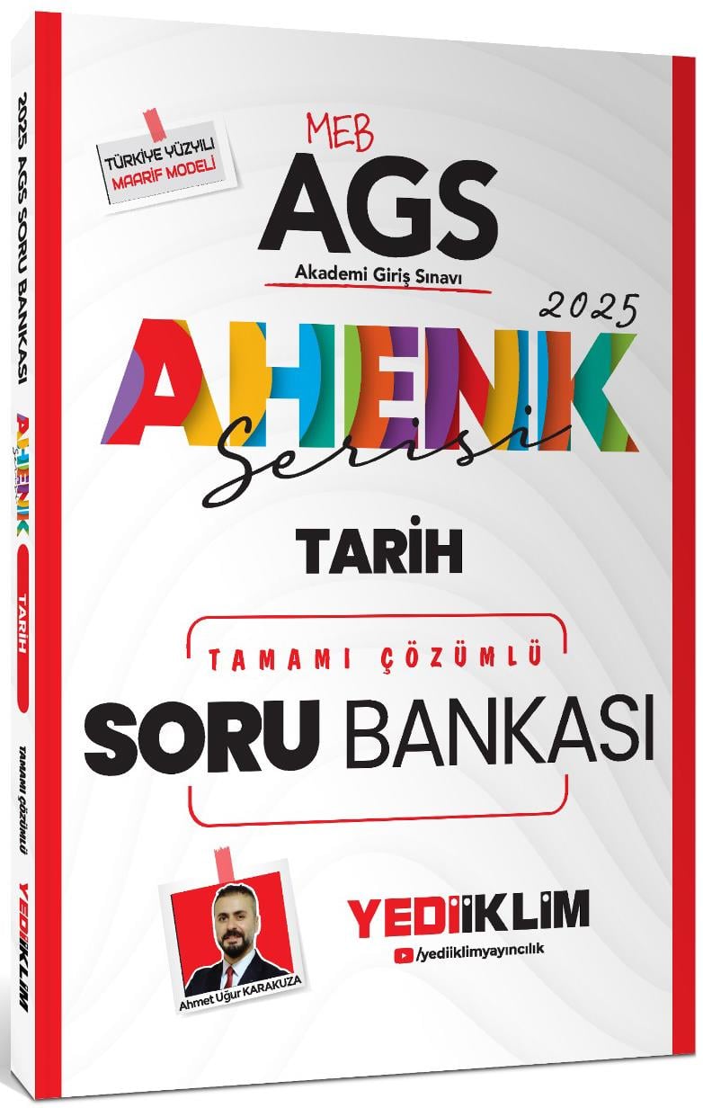 Yediiklim Yayınları 2025 MEB AGS Ahenk Serisi Tarih Tamamı Çözümlü Soru Bankası