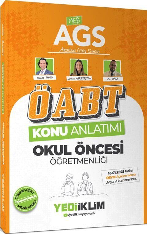 Yediiklim Yayınları 2025 MEB AGS ÖABT Okul Öncesi Öğretmenliği Konu Anlatımı