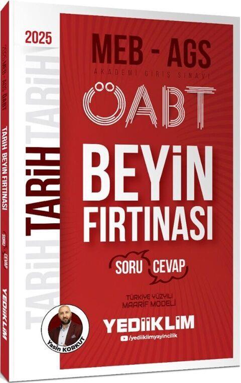 Yediiklim Yayınları 2025 MEB AGS ÖABT Tarih Beyin Fırtınası Soru Cevap