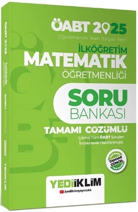 Yediiklim Yayınları 2025 ÖABT İlköğretim Matematik Öğretmenliği Soru Bankası