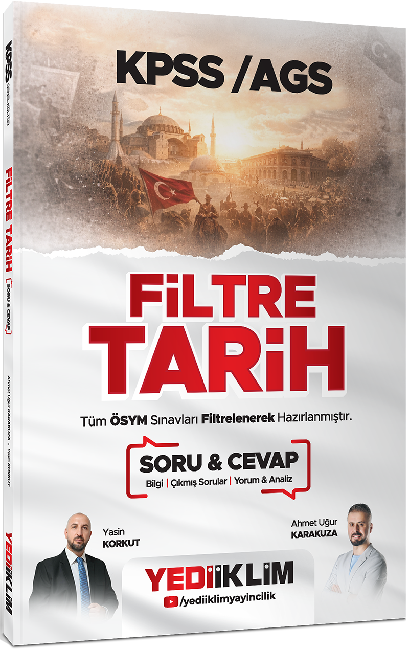 Yediiklim Yayınları 2026 KPSS AGS Filtre Tarih Soru Cevap