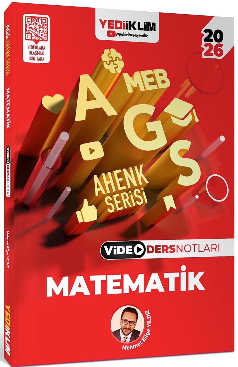 Yediiklim Yayınları 2026 MEB AGS Ahenk Serisi Matematik Sayısal Yetenek Video Ders Notları